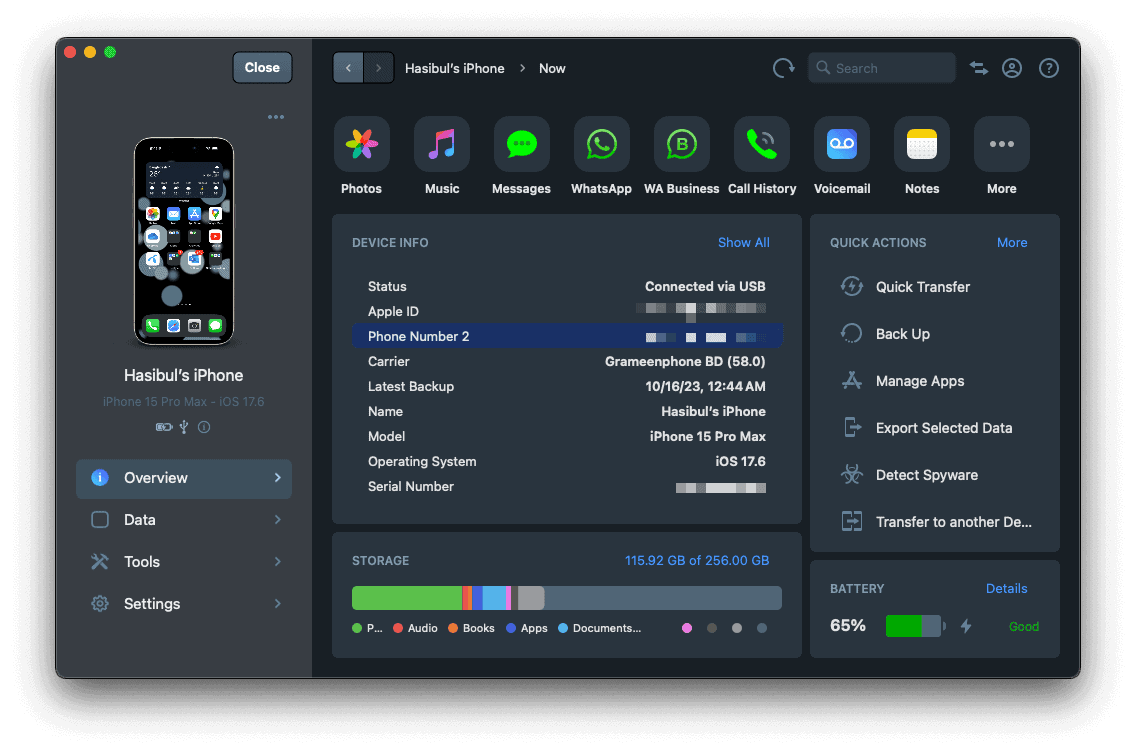 managing ios devies imazing