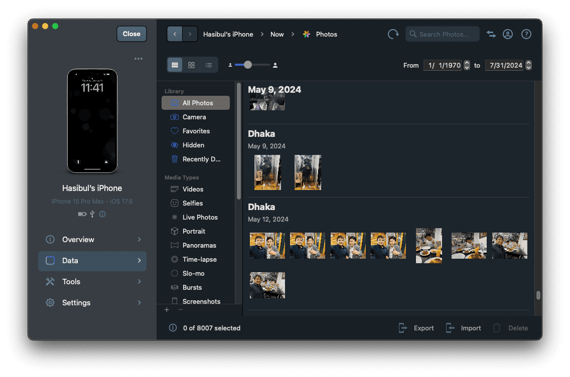 imazing photo manager